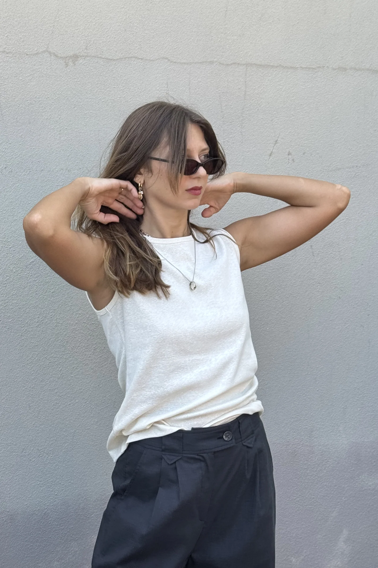 Rib Vest | Cream - Barbeachs