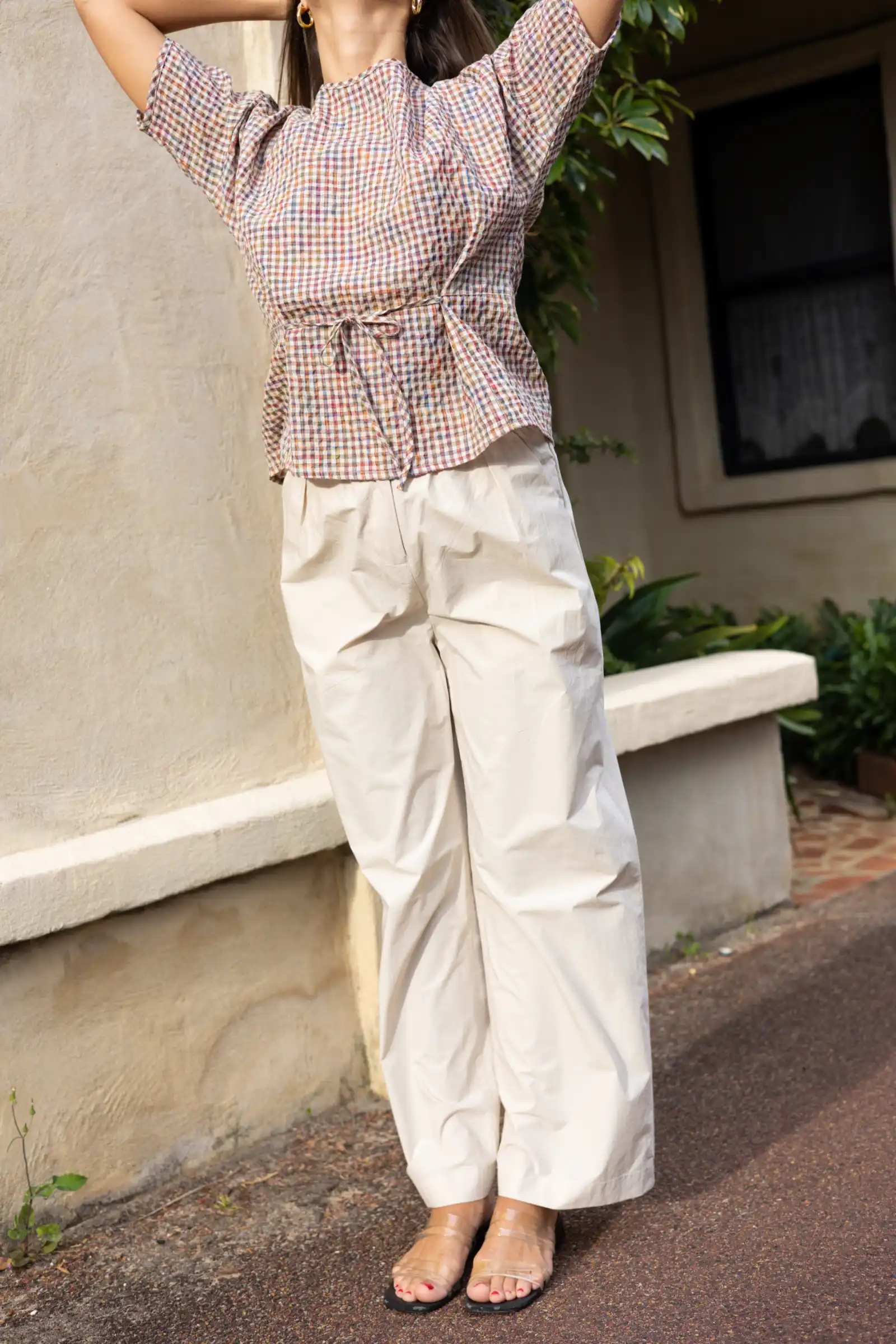 Ease Elasticated Trouser | Almond - Barbeachs