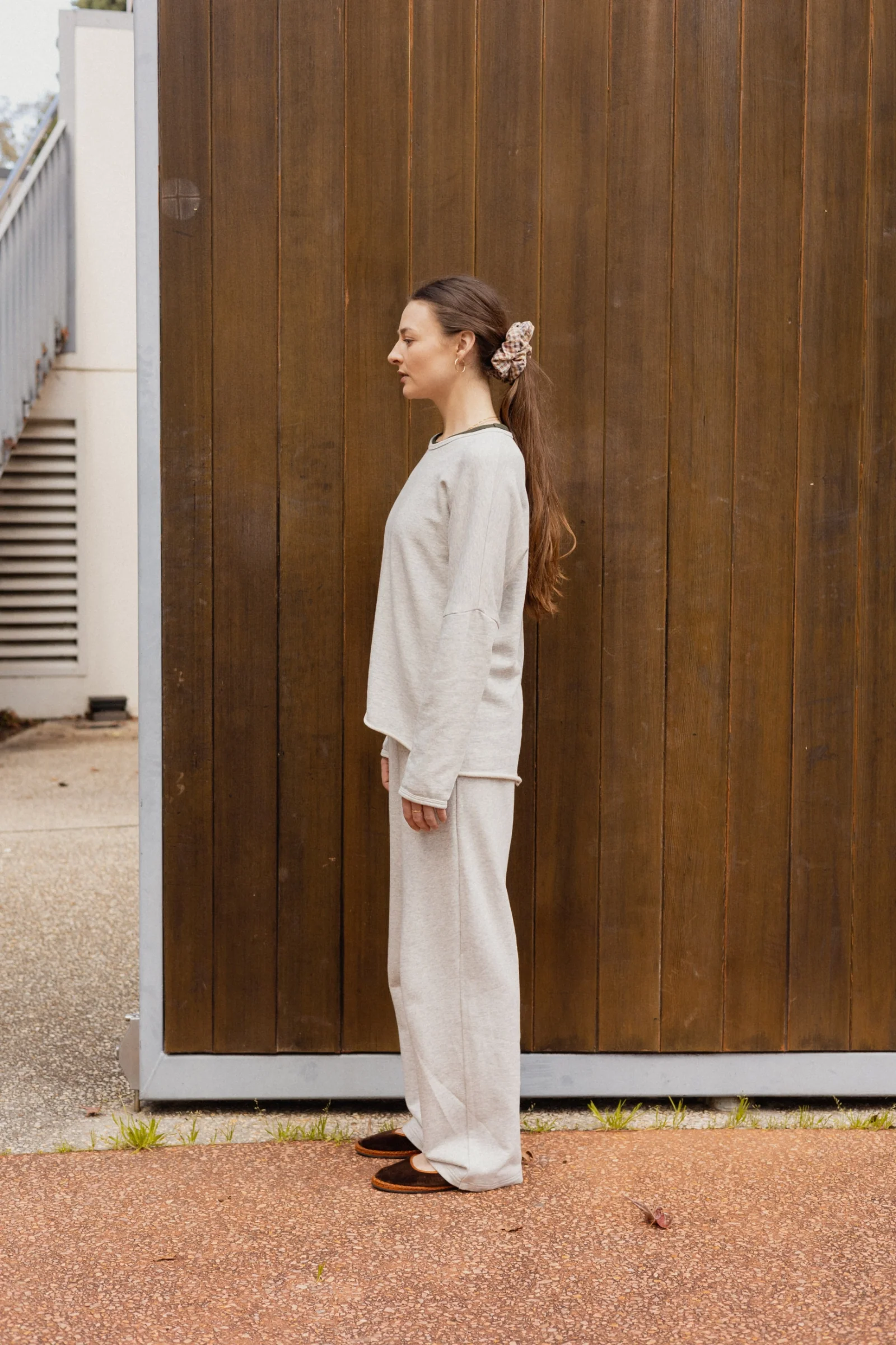 Organic Cotton Fleece Track Pant | Grey Marl - Barbeachs